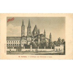 carte postale ancienne 14 CAEN. Top Promotion Abbaye aux Hommes. Carte Maggi papier velin