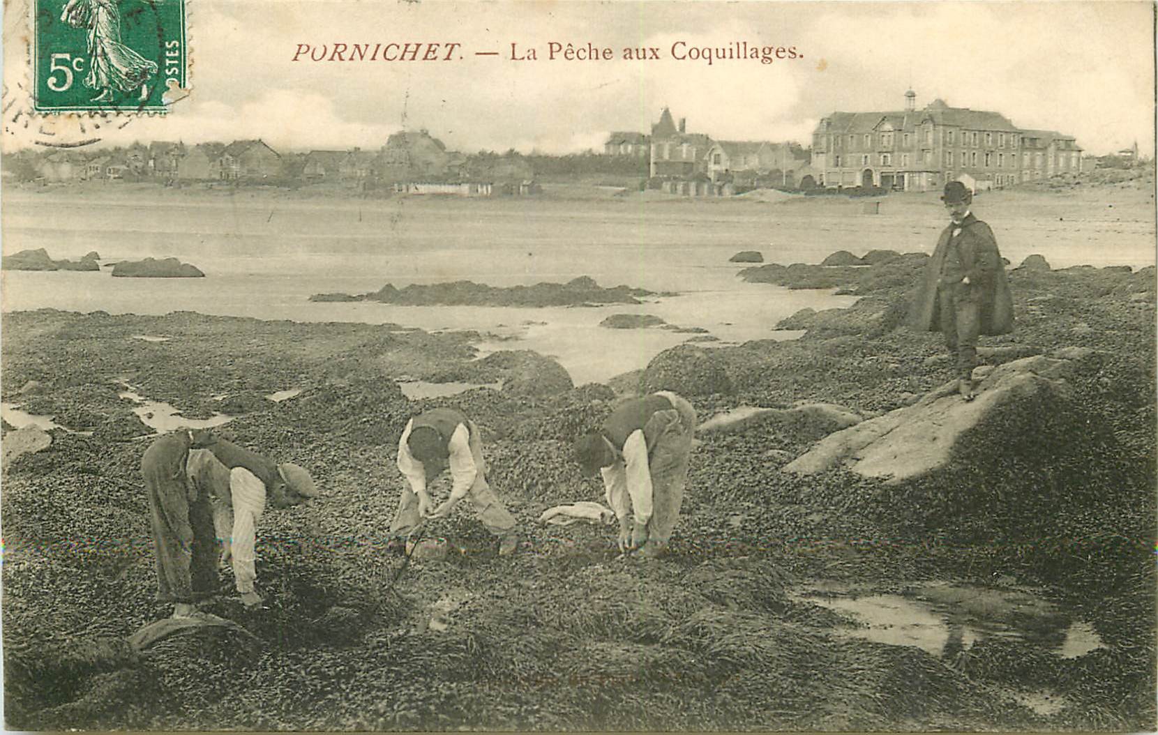 44 PORNICHET. La Pêche aux Coquillages 1910 métiers de la Mer