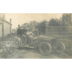 80 AULT. Ballade dans une superbe voiture ancienne et décapotable. Photo carte postale