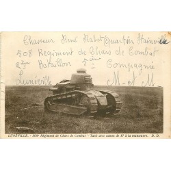 WW 54 LUNEVILLE. 508° Régiment de Chars de Combat. Tank avec canon