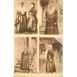 WW 73 AIX-LES-BAINS. Les 4 Costumes traditionnels de Savoie 1925