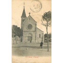 WW 93 BONDY. Pavés devant l'Eglise 1914