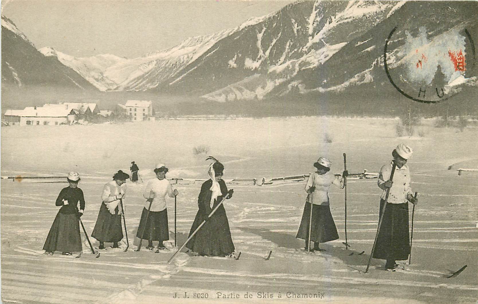 WW 74 SAINT-AGREVE. Une Partie de Skis entre Femmes 1913