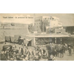 WW LIBYE. Tripoli Italiana il Mercato vers 1910
