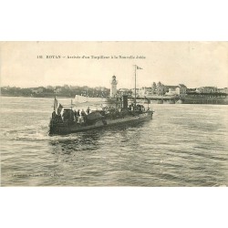 17 ROYAN. Arrivée d'un Torpilleur à la Nouvelle Jetée 1916