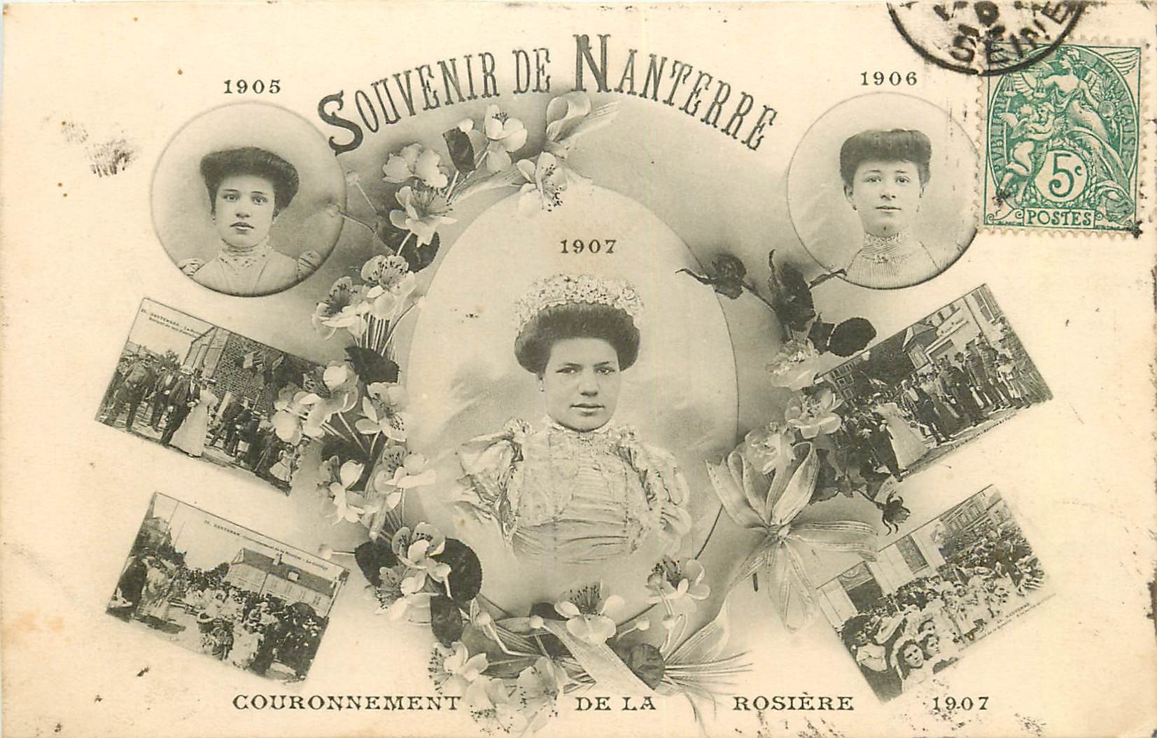 WW 92 NANTERRE. Couronnement de la Rosière de 1907