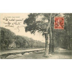 carte postale ancienne 14 CAEN. Top Promotion Cours Cafarelli 1908