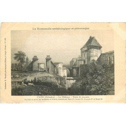 carte postale ancienne 14 CAEN. Top Promotion Poste de Secours du Château. Carte papier velin