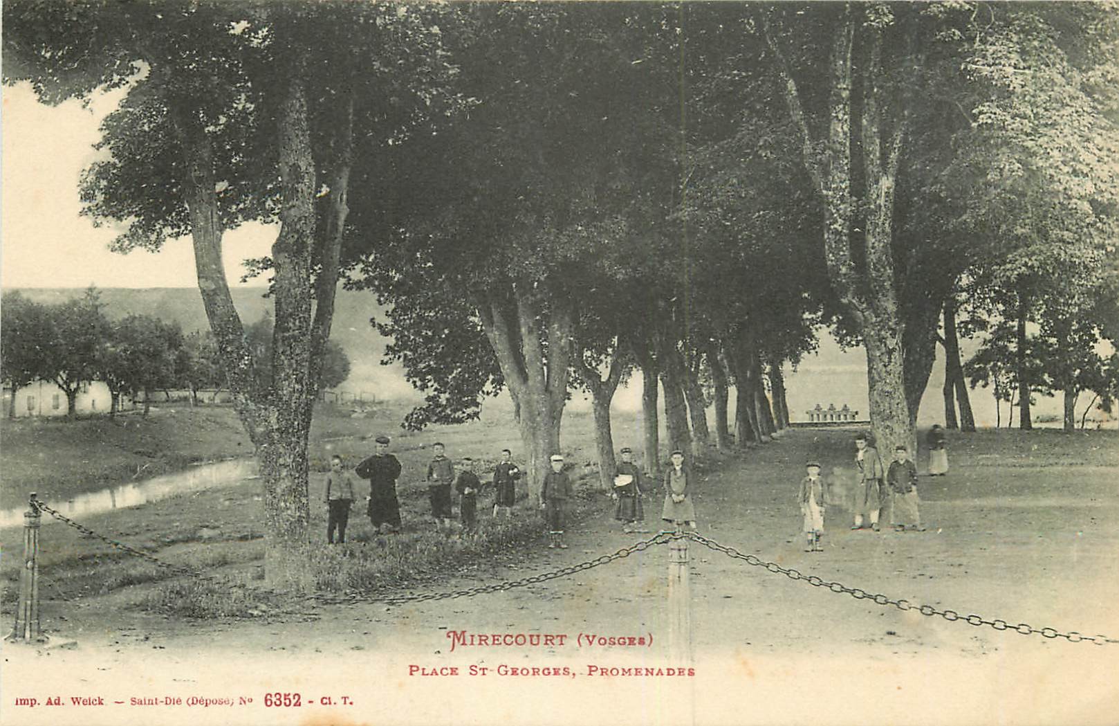 WW 88 MIRECOURT. Les Promenades Place Saint-Georges 1917