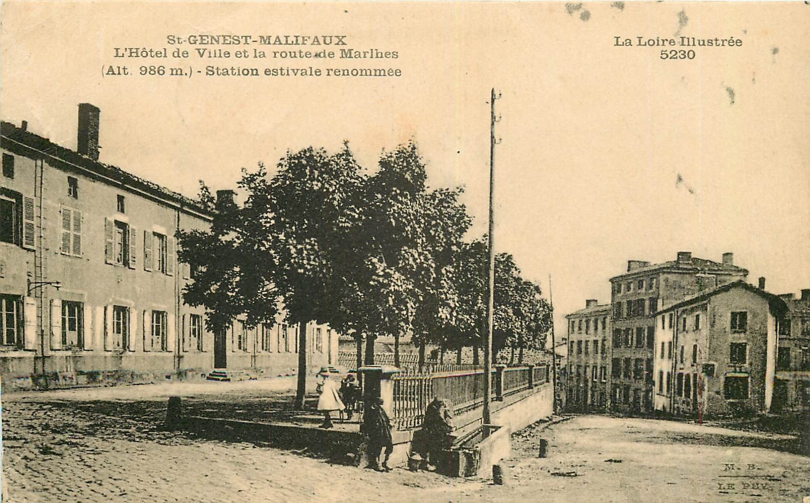 WW 42 SAINT-GENEST-MALIFAUX. Hôtel de Ville Route de Marlhes
