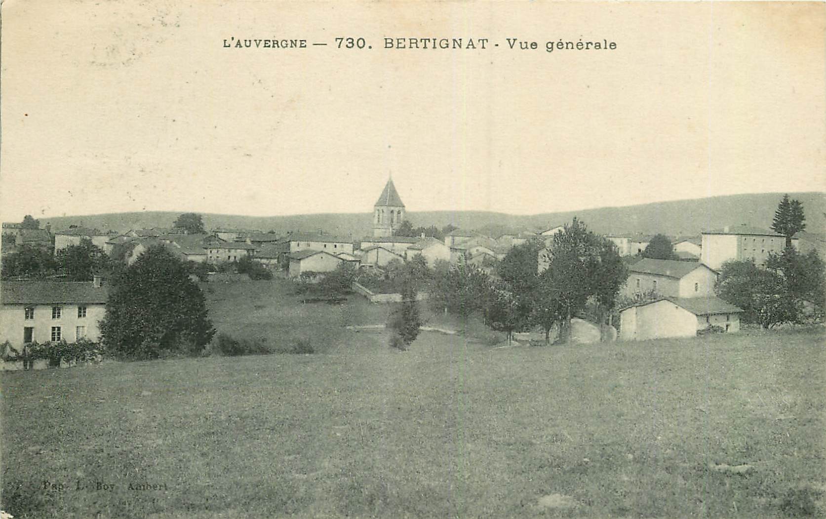 WW 63 BERTIGNAT. Le Village 1928