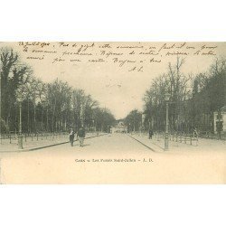 carte postale ancienne 14 CAEN. Top Promotion Les Fossés Saint-Julien 1904