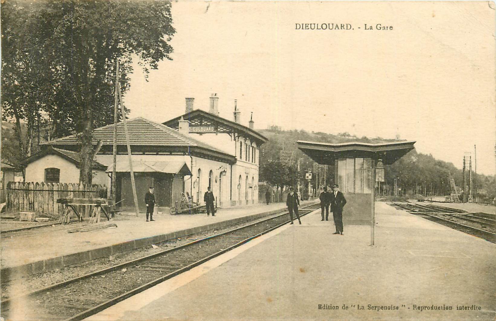 WW 54 DIEULOUARD. La Gare 1924