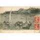 WW 33 ARCACHON. Pêcheurs dans la Nouvelle Jetée et le Casino 1923