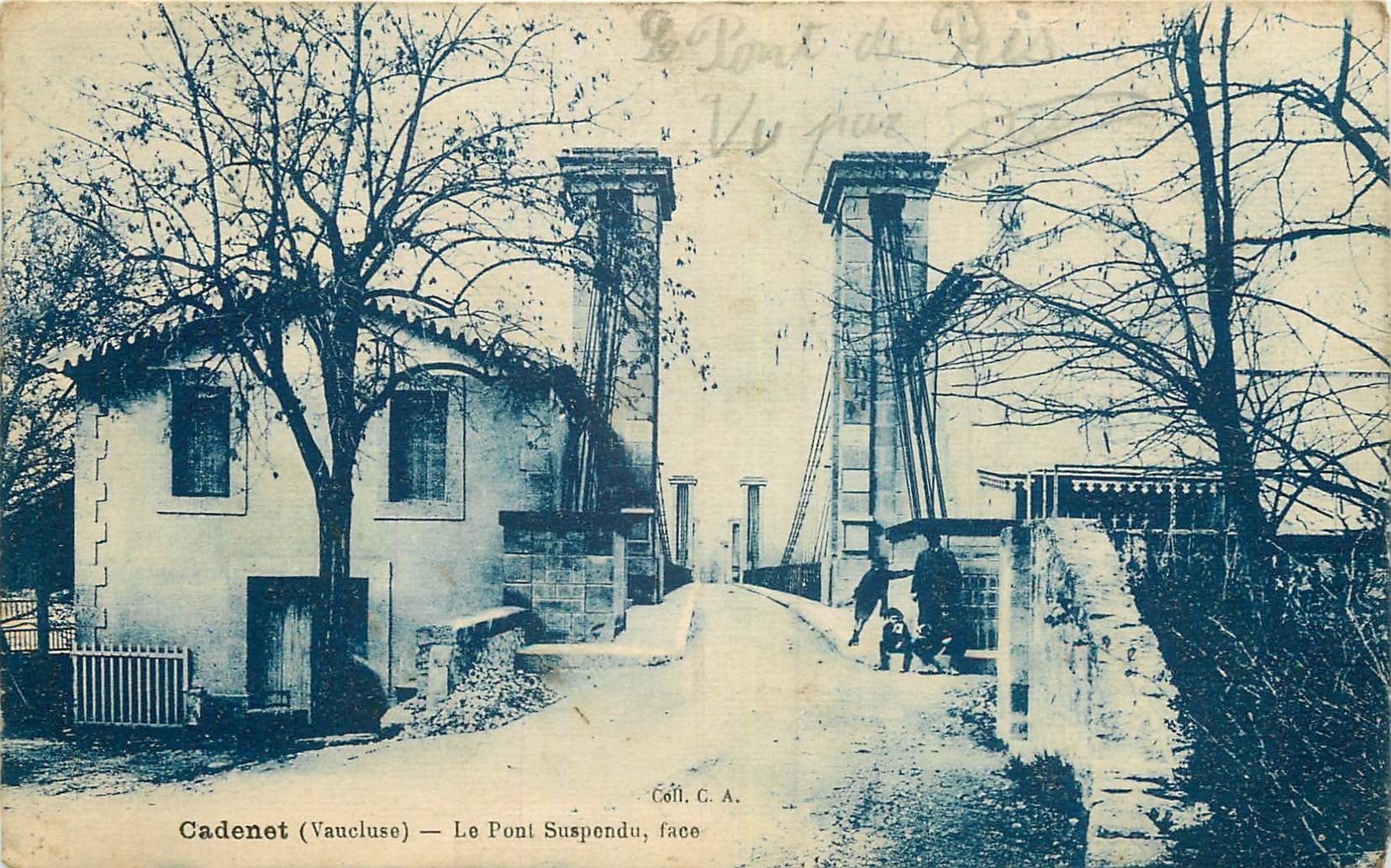 WW 84 CADENET. Le Pont Suspendu 1931