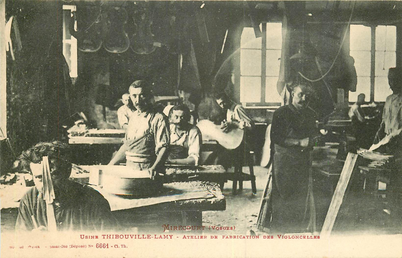 WW 88 MIRECOURT. Usine violoncelles Thibouville-Lamy 1917
