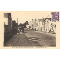 WW 63 LE CHEIX-SUR-MORGES. Camionnette face au Familistère et la Poste vers 1940