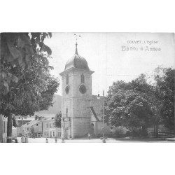 WW SUISSE. La Bonne Année de Couvet avec son Eglise en 1915