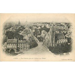 carte postale ancienne 14 CAEN. Top Promotion Vue prise de l'Abbaye aux Dames vers 1900