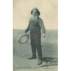 14 TROUVILLE-SUR-MER. Postel Patron du Canot de sauvetage 1905