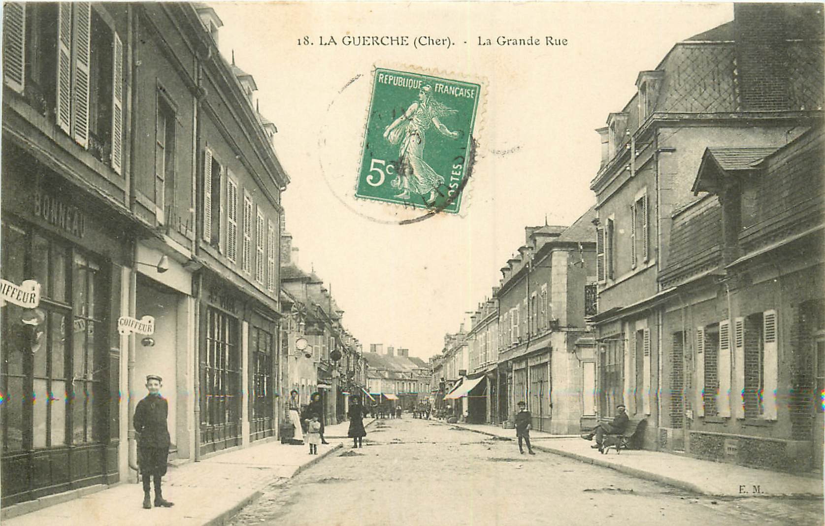 WW 03 MONTMARAULT. Rue du Commerce 1908