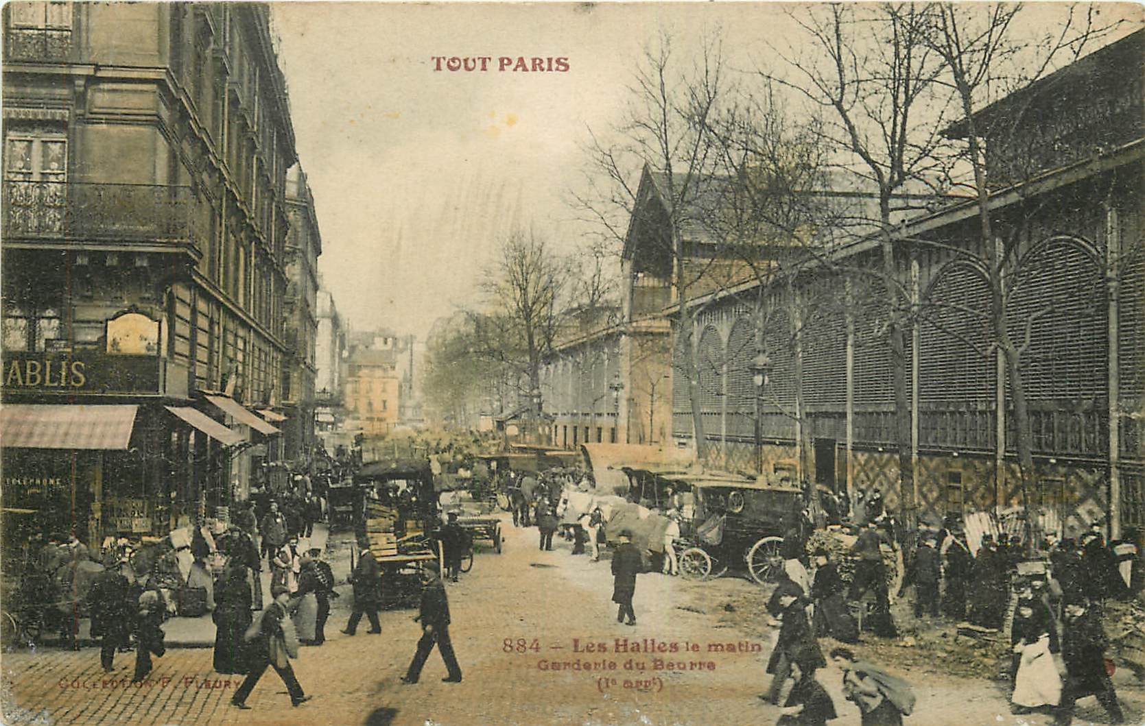 WW PARIS I° Garderie du beurre aux Halles 1907