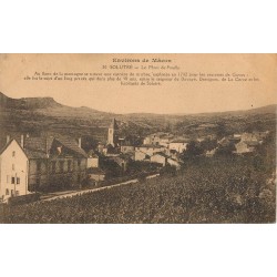 carte postale ancienne 71 SOLUTRE. Le Mont Pouilly