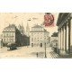 carte postale ancienne 14 CAEN. Top Promotion Place Fontette et Palais de Justice Imprimerie Papeterie 1906 Tramway BYRRH