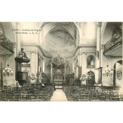 carte postale ancienne 14 CAEN. Top Promotion Intérieur Eglise Notre-Dame avec son Orgue