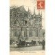 carte postale ancienne 14 CAEN. Top Promotion Fiacres devant Abside Eglise Saint-Pierre 1914