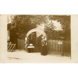 60 COMPIEGNE. Entrée des Jardins Bosquets Photo carte postale ancienne