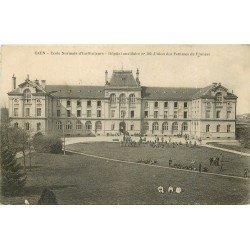 carte postale ancienne 14 CAEN. Top Promotion Ecole Normale d'Instituteurs Hôpital auxiliaire. Union des Femmes de France