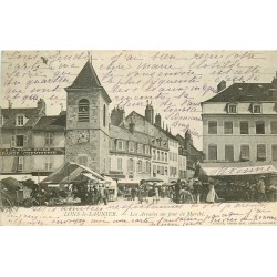 39 LONS-LE-SAUNIER. Le Marché et les Arcades 1905