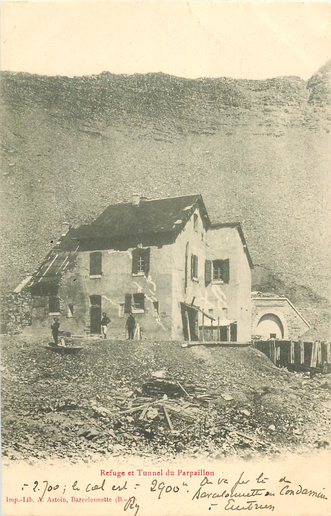WW 04 Chasseurs Alpins Refuge et Tunnel Parpaillon 1903