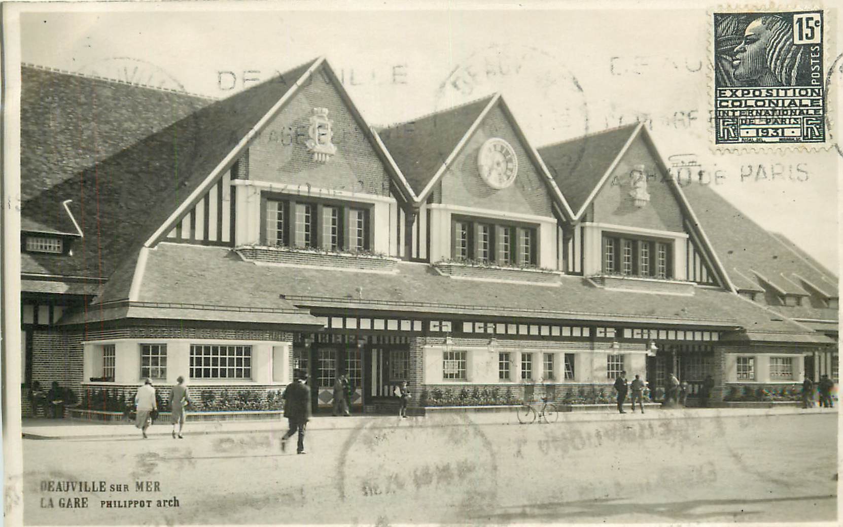 WW 14 DEAUVILLE. La Gare 1931