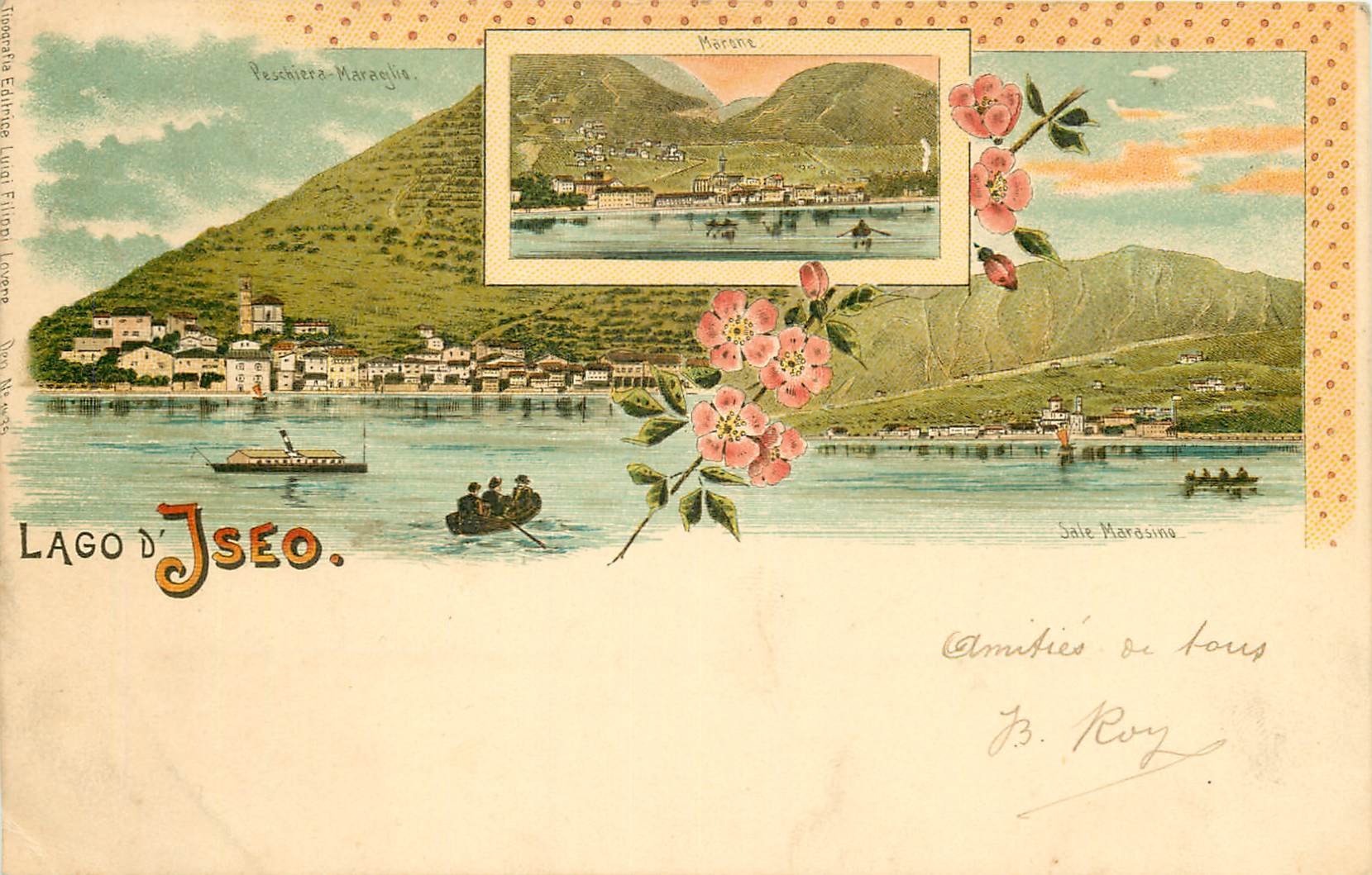 WW Lago d'Iseo 1904 en Italie