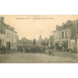 WW 03 SAINT-MENOUX. Défilé de la Fanfare sur Grande Rue