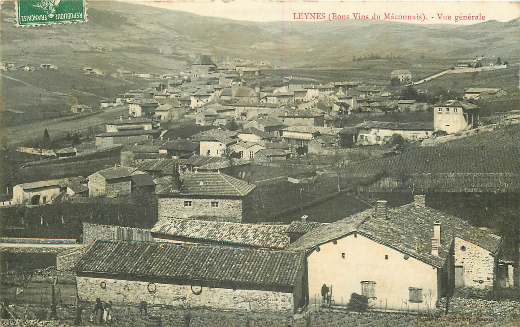 WW 71 LEYNES. Le Village 1909
