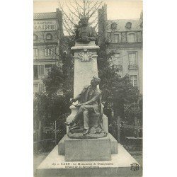 carte postale ancienne 14 CAEN. Top Promotion Monument de Demolombe Place de la République