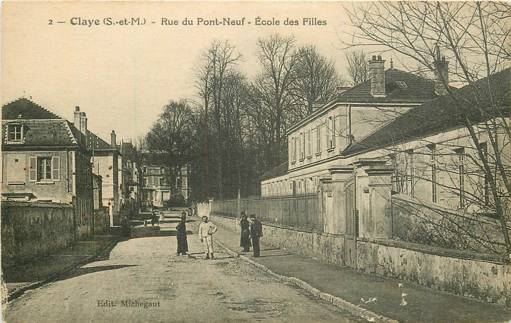 WW 77 CLAYE. Ecole des Filles rue du Pont-Neuf