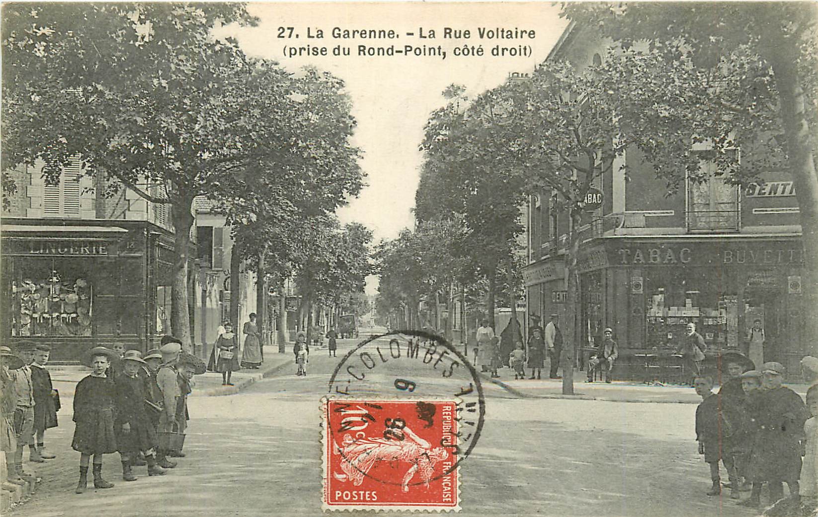 WW 92 LA GARENNE. Rue Voltaire 1909
