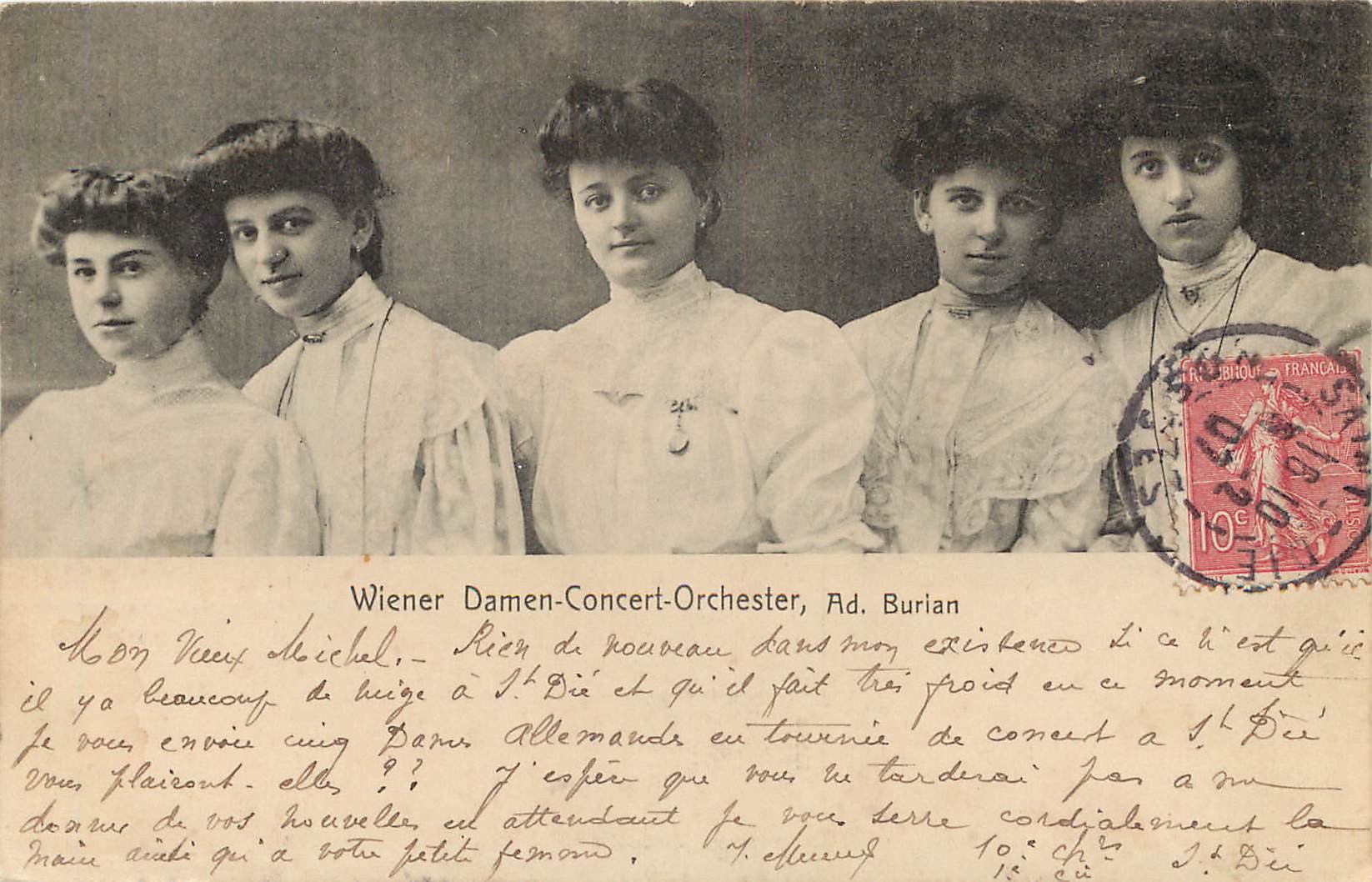 WW AUTRICHE. Wiener Damen-Concert-Orchester 1907