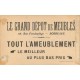 33 BORDEAUX. Une leçon de Galanterie. Carte publicitaire 116 rue Fondaudège