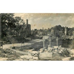 carte postale ancienne 14 CAEN. Top Promotion Carte Photo la Nouvelle Rue sans nom en ruine