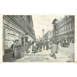PARIS 01. Confiserie du Chien qui saute au 15 Avenue de l'Opéra 1909