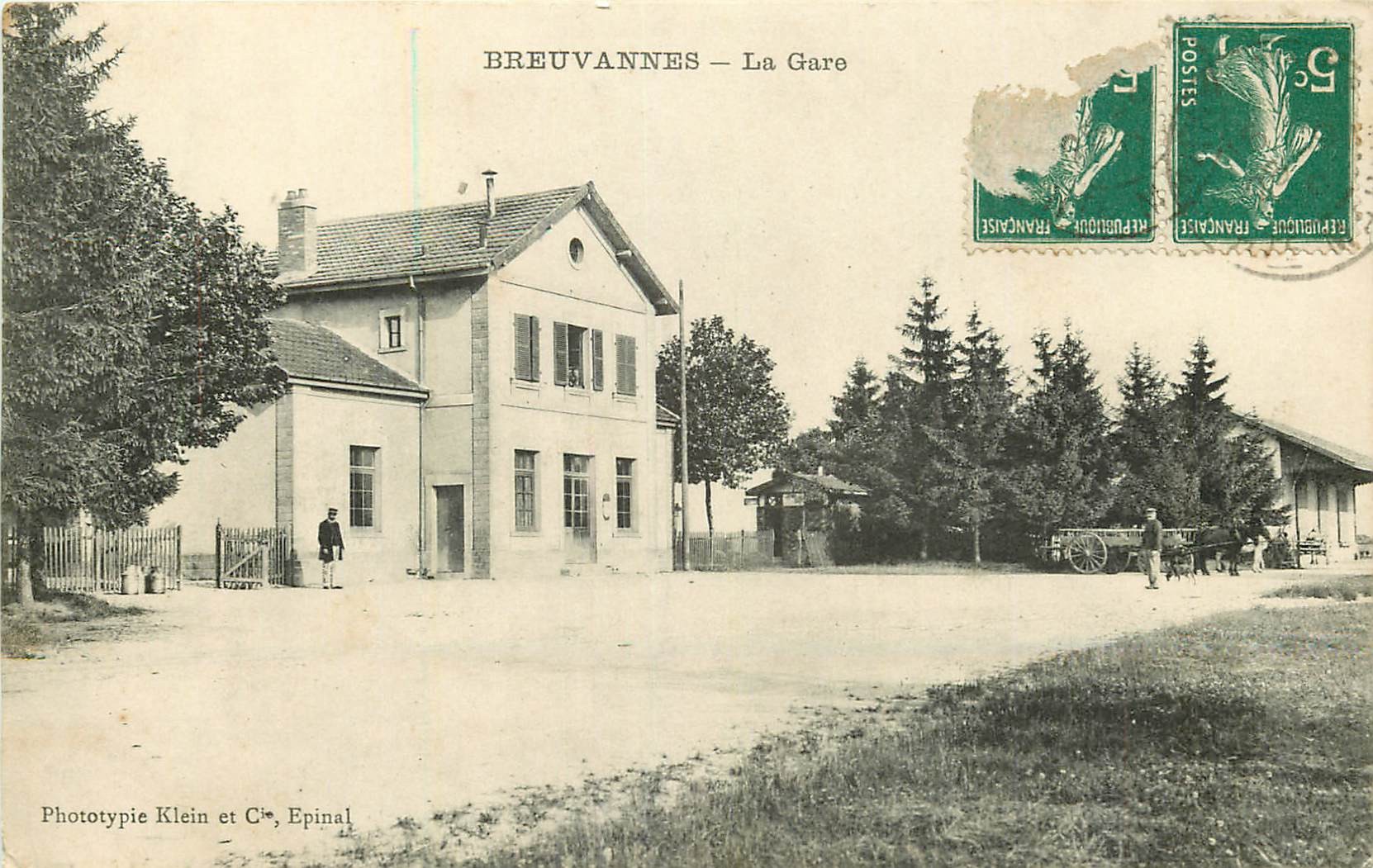 52 BREUVANNES. La Gare 1910