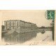 carte postale ancienne 14 CAEN. Top Promotion Quai des Casernes 1911 avec Lavandières