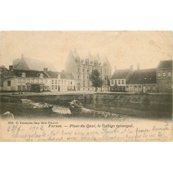 FURNES. Collège Place du Quai 1903 en Belgique