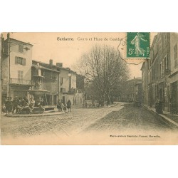 13 GARDANNE. Cours et Place de Guédan 1907