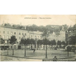 07 ANNONAY. Café Parisien Place des Cordeliers 1930